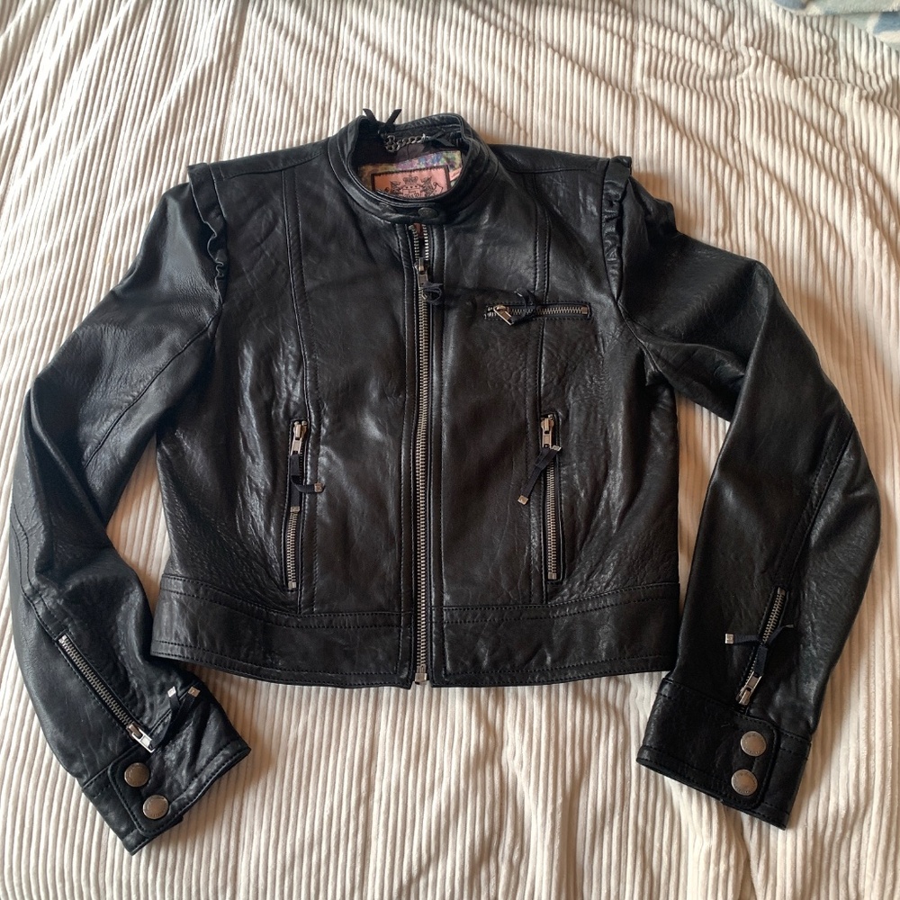 Vintage Juicy Couture leather jacket